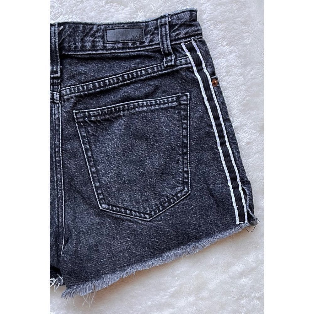 Abercrombie & Fitch Annie High Rise Shorts with Black & White Racer Stripes, 24 - Picture 14 of 16